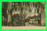 DAYTONA, FL - RUINS OF OLD SUGAR MILL - PUB. G.W.MORRIS - CARD WRITTEN IN 1906 - - Daytona