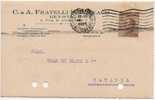 GENOVA 10.10.1925 - Card Cartolina " Ditta C.& A. Fratelli Sclunnach "  Firma - Pubblicitari