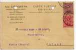 BELGIO - BRUXELLES / CATANIA (Italia) - Card / Cartolina 03.10.1921 - Firma - Covers & Documents