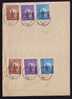 TRANSNISTRIA 3 Stamps Cancell 1941 ODESA Double Paper !!! - Briefe U. Dokumente