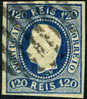 Portugal #24 Used 120r King Luiz Of 1866 - Oblitérés