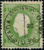 Portugal #37 Used 10r Green King Luiz Of 1880 - Oblitérés