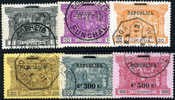 Portugal #193-98 Used Surcharge Set Of 1911 - Usati