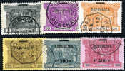 Portugal #193-98 Used Surcharge Set Of 1911 - Usado