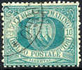 San Marino #8 Used 10c Dark Green From 1892-94 - Gebruikt