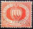 San Marino #11 Used 20c Vermillion From 1877 - Gebruikt