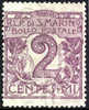 San Marino #40 Mint No Gum 2c Violet From 1903 - Neufs