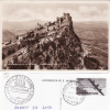 30/11/1946 San Marino - Convegno Filatelico - Cartolina Panorama - Gebruikt