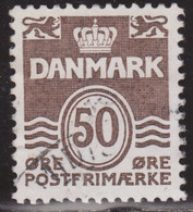 Dinamarca 1974 Scott 494 Sello º Líneas Onduladas Y Numero Michel 572 Yvert 564A Denmark Stamps Timbre Danemark - Oblitérés