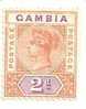 Gambie N°22 Neuf* Victoria - Gambie (1965-...)