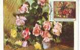 M223 Cartes Maximum Maxi Card Romania Impressionisme Stefan Luchian Roses - Impressionismus