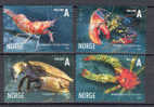 Norway 2007 Mi. 1625-28  A  INNLAND Meerestiere Sea World Animals Set Of 4 !! - Usati