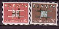 PGL - EUROPA CEPT 1963 ITALY SASSONE N°967/68 ** - 1963