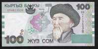 KYRGYSTAN P21 100  SOM 2002 #BB Signature 3 UNC. - Kirgisistan