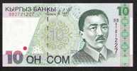 KYRGYSTAN P14 10  SOM  1997 #BB Signature 2  UNC. - Kirgizïe