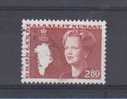 Groenland YT 143 Obl : Reine Margrethe Et Carte Du Groenland - Used Stamps