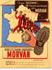 PROTÈGE-CAHIER PUB MORVAN. SEMELLES, TALONS, CHAUSSURES MORVAN. ILLUSTRATION DE LEVOIR. SD. ANNEES 50 / 60 - Book Covers