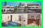 LAUDERDALE By THE SEA, FL - BERMUDA ISLE MOTEL - ANIMATED VINTAGE CARS - - Fort Lauderdale