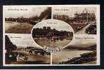 Real Photo Multiview Postcard Rhyl Miniature Railway - Pavilion - Rhuddlan Castle Wales - Ref 471 - Flintshire