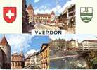 YVERDON Vaud  : Multivues Centre Ville 1966 - Yverdon-les-Bains 