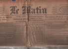 LE MATIN 18 SEPTEMBRE 1915 - BRUXELLES - JOURNEE DU POILU - RHEINFELDEN - ITALIE - RABAT - ORANY - Algemene Informatie