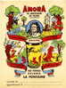 PROTÈGE-CAHIER PUB ILLUSTRE POUR AMORA, LA MOUTARDE DE DIJON AVEC LES VERRES DECORES LA FONTAINE. SD 1950 / 55 - Copertine Di Libri