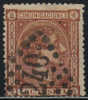 Edifil 167 1875 Alfonso XII 40 Cts Castaño En Usado Cancelador De Marsella - Used Stamps