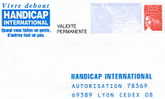 Handicap International N° Verso 0204162  (28) - PAP: Antwort/Luquet