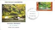 FDC 477  NOUVELLE CALEDONIE  N°, 580  PAYSAGES - Bac De OUAIEME - FDC