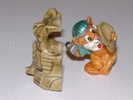 KINDER - Les Egyptochats - Scultochatis Avec Statue Avec Bpz * - MonoBlocks