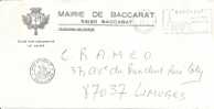 MAIRIE DE BACCARAT  MEURTHE ET MOSELLE 1975 - Briefe U. Dokumente