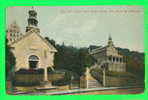 STE ANNE DE BEAUPRÉ - SCALA SANTA  & VIEILLE ÉGLISE - ANIMÉE - CIRCULÉE EN 1913 - - Ste. Anne De Beaupré