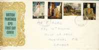 1968 Great Britain British Paintings First Day Cover With Complete Set - 1952-1971 Em. Prédécimales