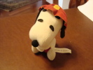 RARO SNOOPY POMPIERE (VIGILE DEL FUOCO) - Pupazzo In Panno - Originale Del 1968 In Ottimo Stato Peanuts - Cuddly Toys