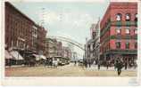 Columbus Ohio, High Street Animated View, Horse-drawn Carriage, Street Car, 1904 Detroit Photographic Co. Postcard - Columbus