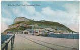 GIBRALTER UNITED KINGDOM Rock From Commercial Mole WATERFRONT BUILDINGS 1918 - Gibilterra