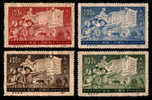 1952 CHINA S2 Land Reform 4V MNH - Offizielle Neudrucke