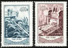 1954 CHINA S10 Seamless Steel Tubing Mill And Heavy Rolling Mill 2V MNH - Unused Stamps