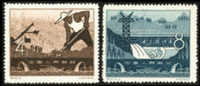 1958 CHINA S26 Ming Tombs Reservoir 2V - Nuevos