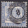 ALLEMAGNE  /  BADE  /  1862  /  6 K   /  Y&T N° 18 (o) USED - Oblitérés