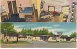 Rawlins WY, Rawlins Motel, Lodging, On C1950s Vintage Linen Postcard - Sonstige & Ohne Zuordnung