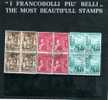 VATICANO VATIKAN VATICAN 1960 TRASLAZIONE USATA IN QUARTINA - Used Stamps