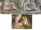 Lot De 3 Cartes Postales (+ 2 Offertes) : BELFORT - LE LION - Oeuvre De BARTHOLDI - Belfort – Le Lion