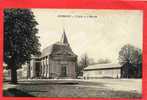 GUERIGNY 1920 L EGLISE ET LE MARCHE CARTE EN BON ETAT - Guerigny