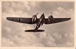 AVIATION MILITAIRE : GERMANY - UNSERE LUFTWAFFE : AVION HEINKEL HE 111 - CARTE ´VRAIE PHOTO´ - ANNÉE: ENV. 1940 (d-149) - 1939-1945: 2a Guerra