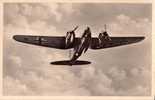 AVIATION MILITAIRE : GERMANY - UNSERE LUFTWAFFE : AVION HEINKEL HE 111 - CARTE ´VRAIE PHOTO´ - ANNÉE: ENV. 1940 (d-149) - 1939-1945: 2nd War