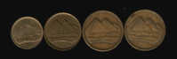 EGYPT / 1984 / 1 - 2 & 5 PT. (2DIFF.) COINS / 2 SCANS. - Egypt