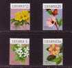 2009 TAIWAN FLOWERS DEFINS I 4V - Unused Stamps