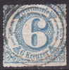 ALLEMAGNE  /  TOUR ET TAXIS  /  1865  /  6 K  /  Y&T N° 47 (o) USED - Usados