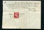 S339 STORIA POSTALE REGNO C.20 IMPERIALE USO FISCALE ISOLATO SU RICEVUTA PALERMO 1937 - Revenue Stamps